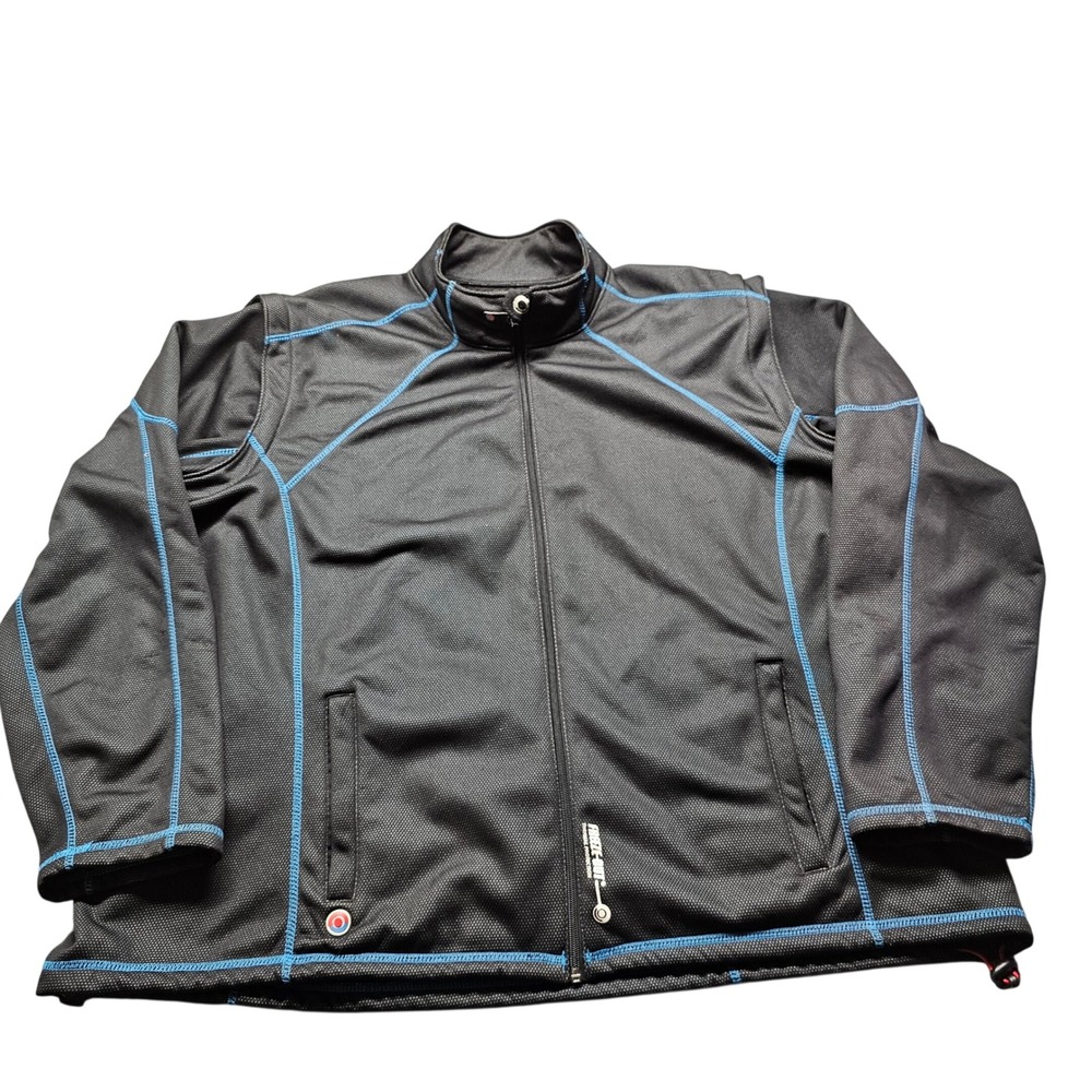 Freeze-Out Thermal Protection Jacket Mens 4XL Black Blue Motorcycle Gear Zip Up